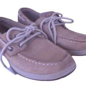 Sperry Kids Youth 13 Slip on Leather Uppers Beige Tan